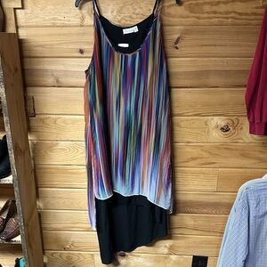 Bisou Bisou Michele Bombot Women's Multicolor Striped Women's Dress Size 16